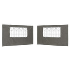 Parete per tenda da festa 2 pcs 400 x 195 cm Antracite