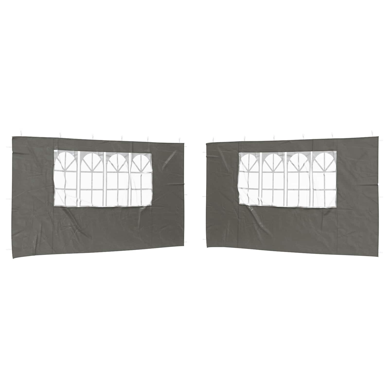 Parete per tenda da festa 2 pcs 400 x 195 cm Antracite