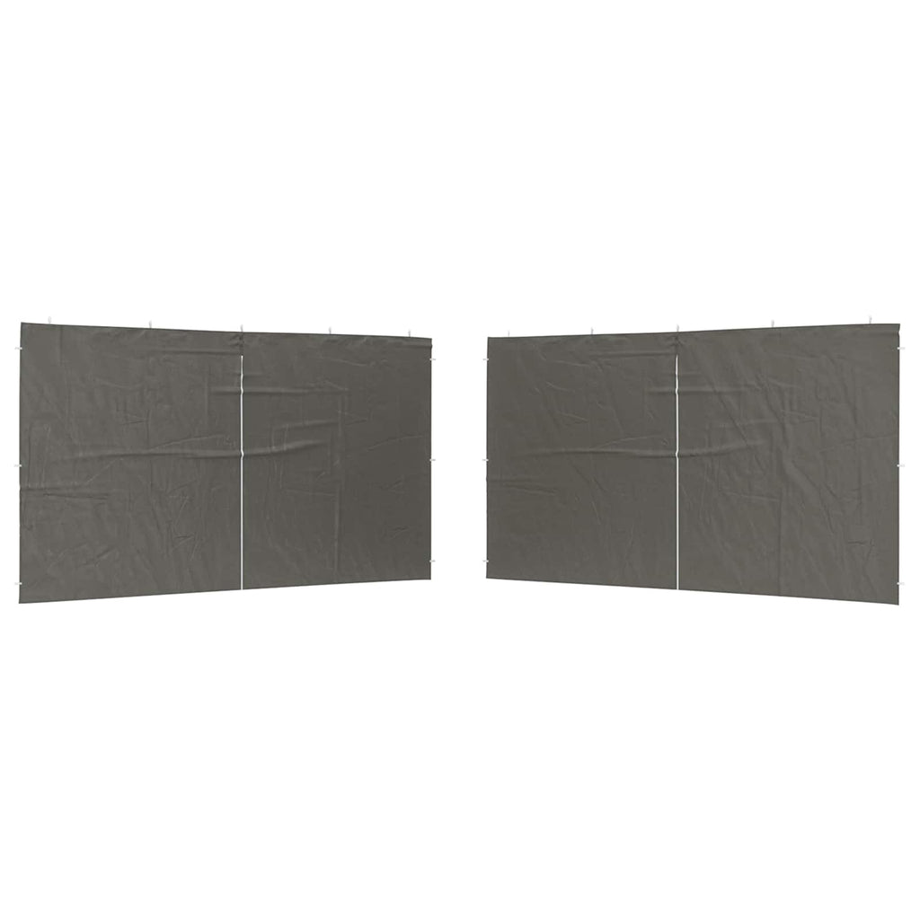 Parete per tenda da festa 2 pcs Antracite 400 x 195 cm