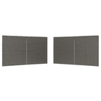 Parete per tenda da festa 2 pcs Antracite 400 x 195 cm