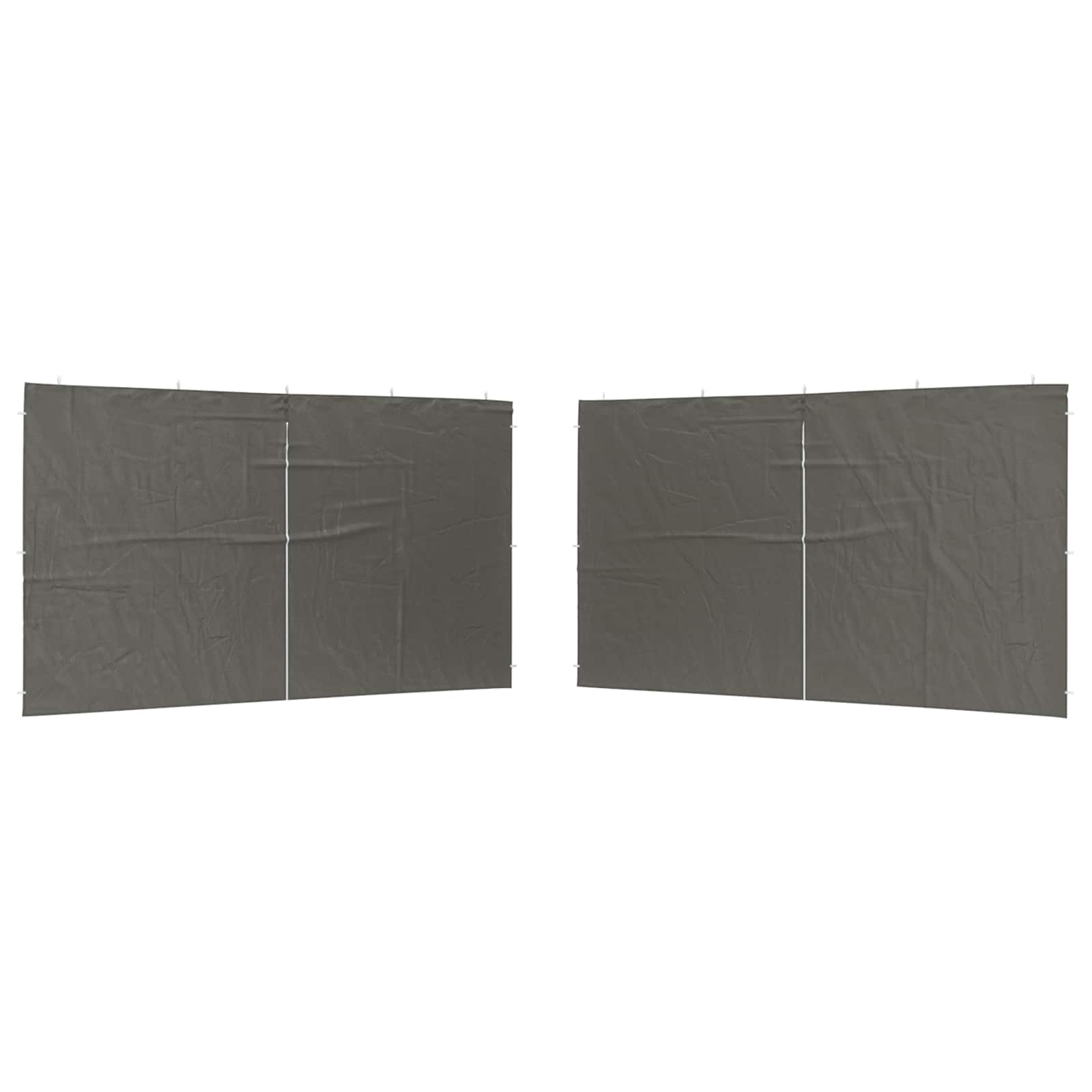Parete per tenda da festa 2 pcs Antracite 400 x 195 cm