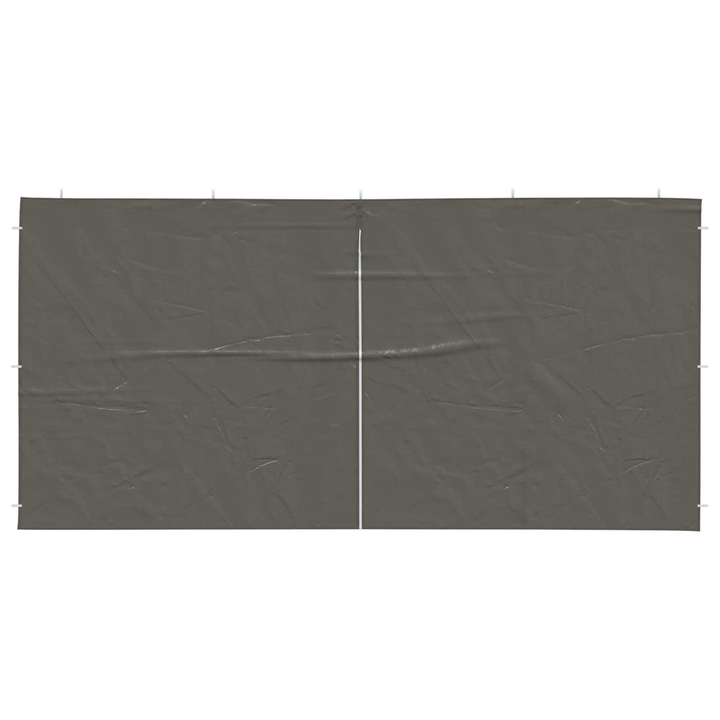 Parete per tenda da festa 2 pcs Antracite 400 x 195 cm