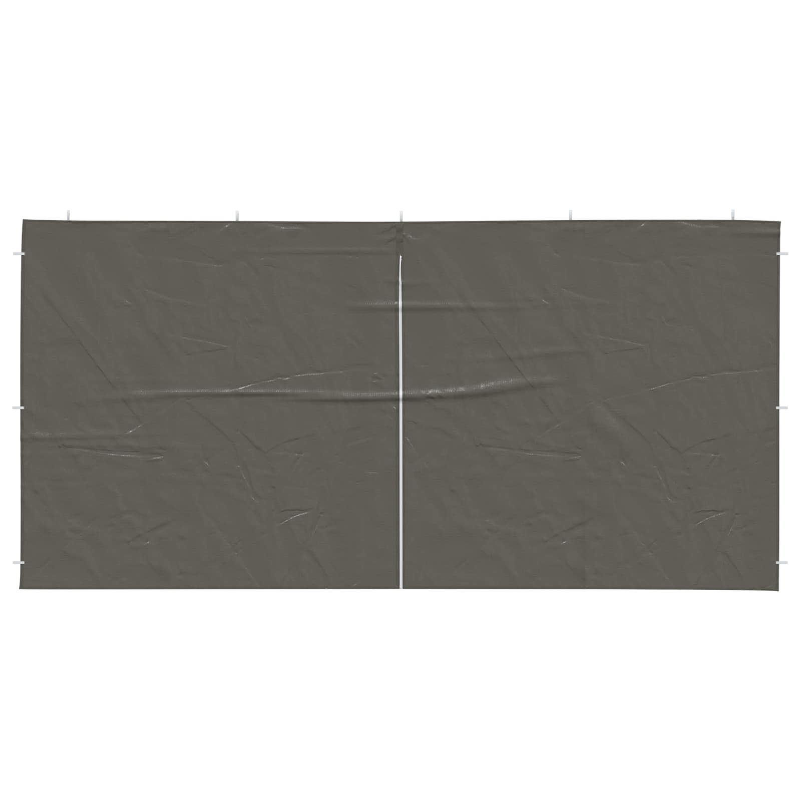 Parete per tenda da festa 2 pcs Antracite 400 x 195 cm