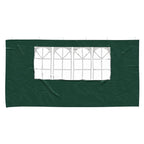 Parete per tenda da festa 2 pcs 400 x 195 cm Verde PE e Acciaio