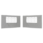 Parete per tenda da festa 2 pcs 400 x 195 cm Grigio Chiaro