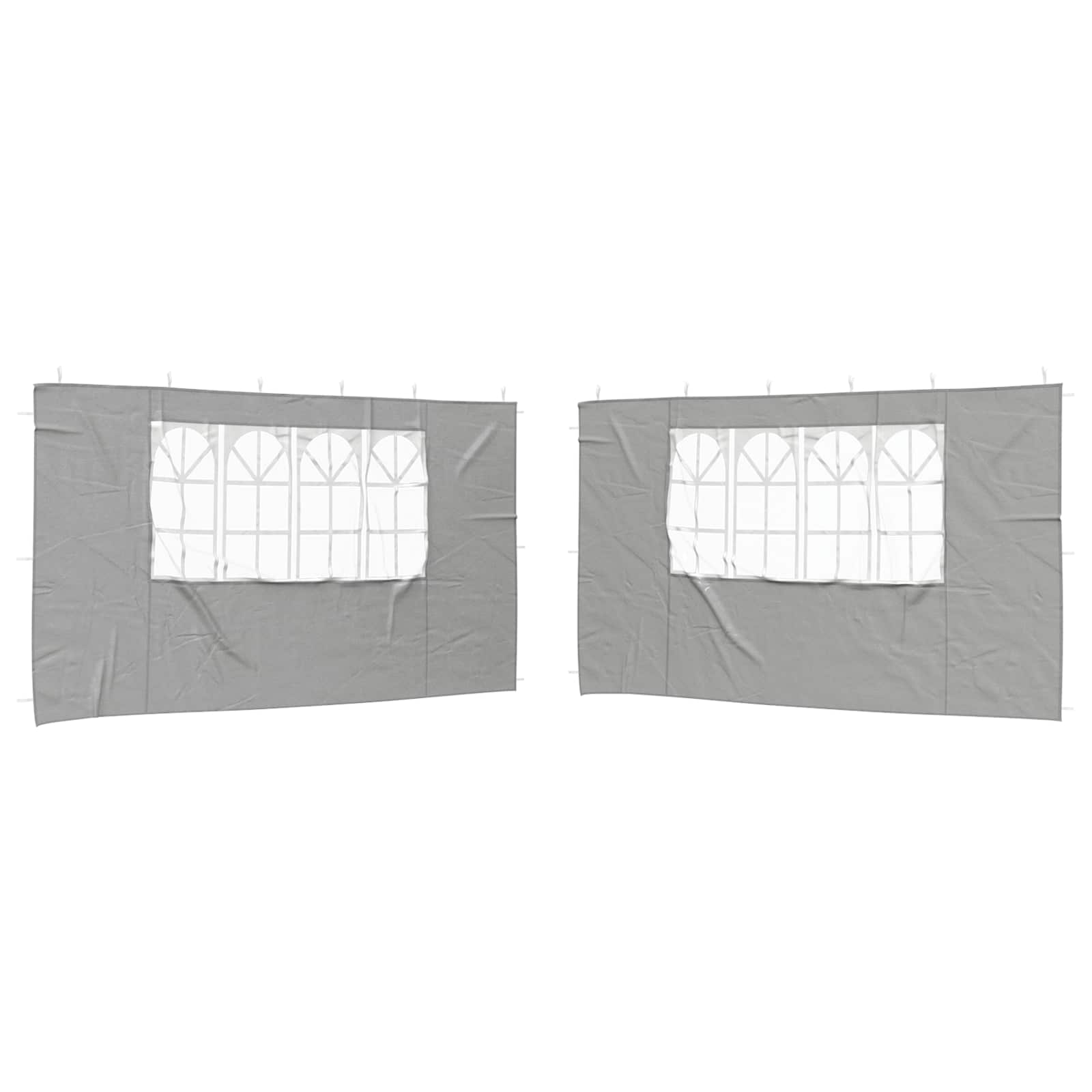 Parete per tenda da festa 2 pcs 400 x 195 cm Grigio Chiaro
