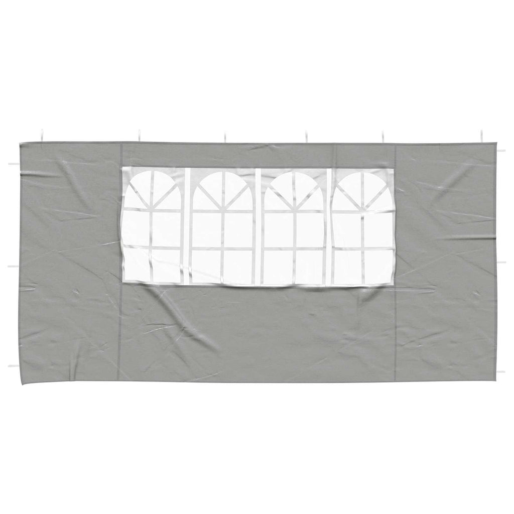 Parete per tenda da festa 2 pcs 400 x 195 cm Grigio Chiaro