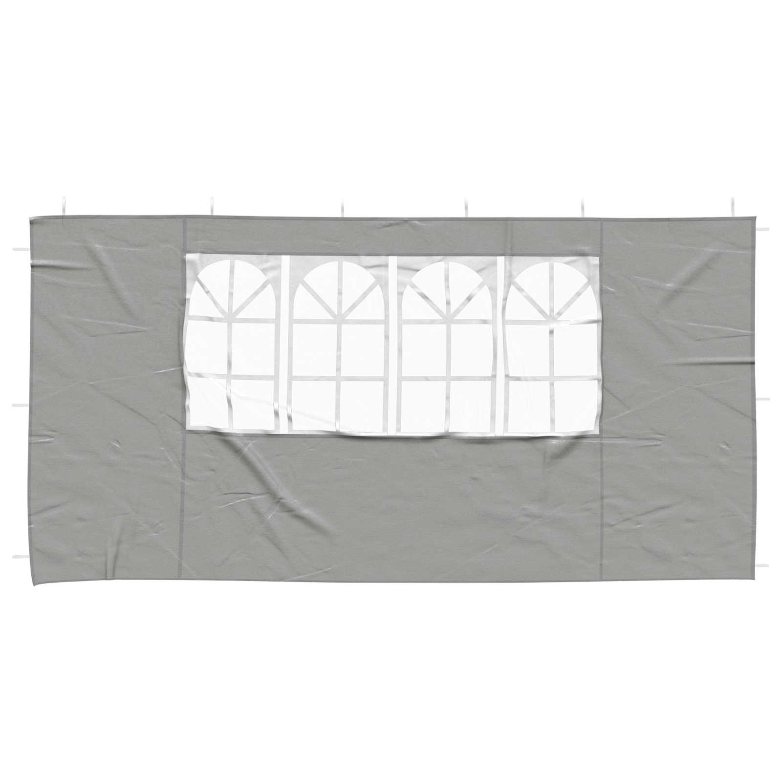 Parete per tenda da festa 2 pcs 400 x 195 cm Grigio Chiaro