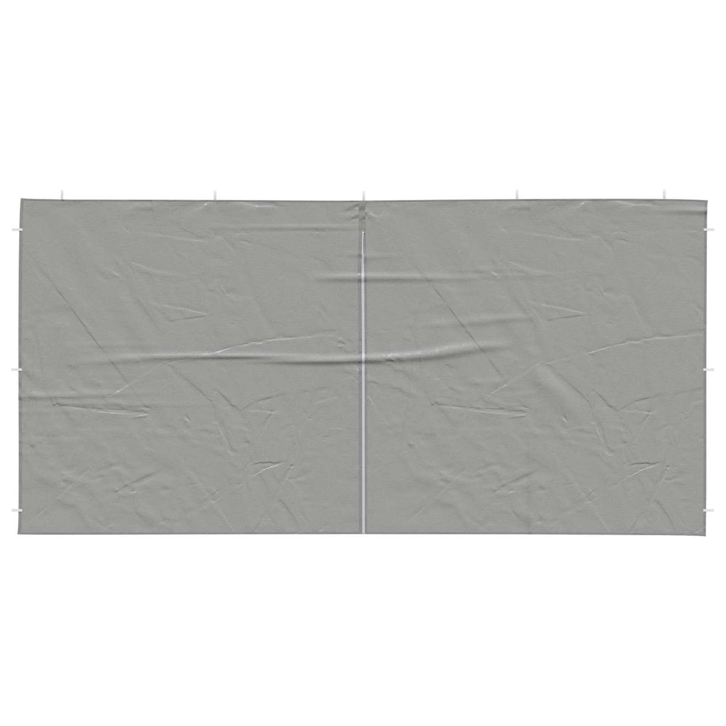 Parete per tenda da festa 2 pcs Grigio chiaro 400 x 195 cm