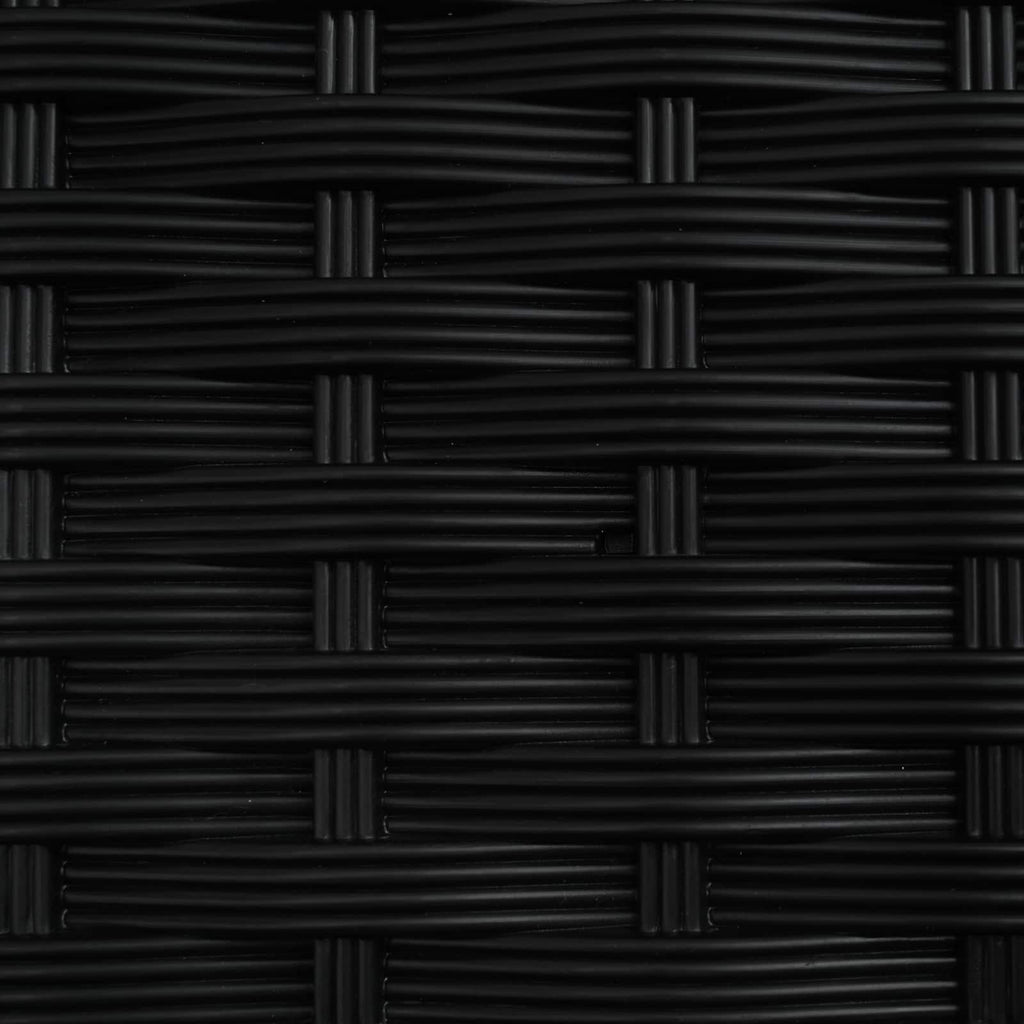 Letto Rialzato con Griglia e Tetto Nero 203,5 x 40 x 125 cm PP