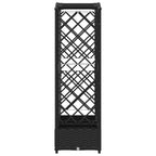 Letto Rialzato con Griglia e Tetto Nero 203,5 x 40 x 125 cm PP
