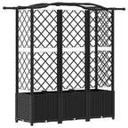 Letto Rialzato con Griglia e Tetto Nero 163 x 40 x 141 cm PP