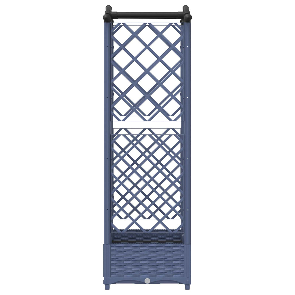 Letto Rialzato con Griglia e Tetto Grigio 124 x 40 x 126 cm PP
