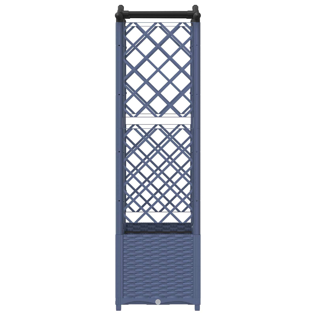 Letto Rialzato con Griglia e Tetto Grigio 122 x 40 x 141 cm PP
