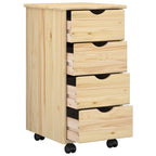 Mobile con Ruote con ruota Marrone 65,5 x 34 x 39 cm
