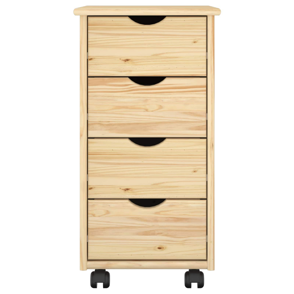 Mobile con Ruote con ruota Marrone 65,5 x 34 x 39 cm