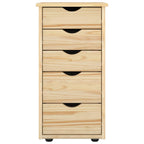 Armadietto Marrone 34 x 39 x 61,5 cm Legno di Pino Massello