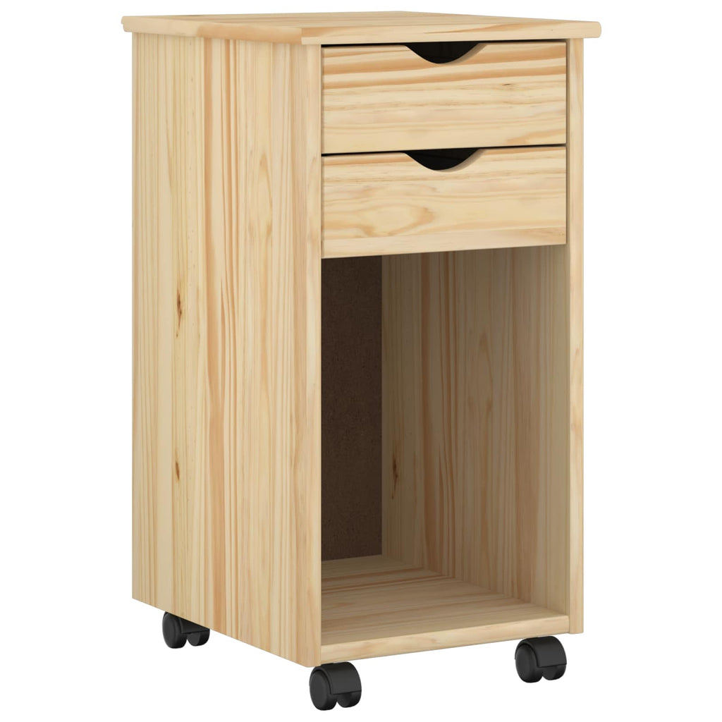 Mobile con Ruote Marrone 34 x 39 x 65,5 cm