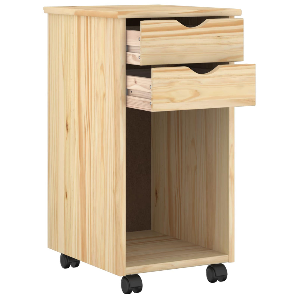 Mobile con Ruote Marrone 34 x 39 x 65,5 cm