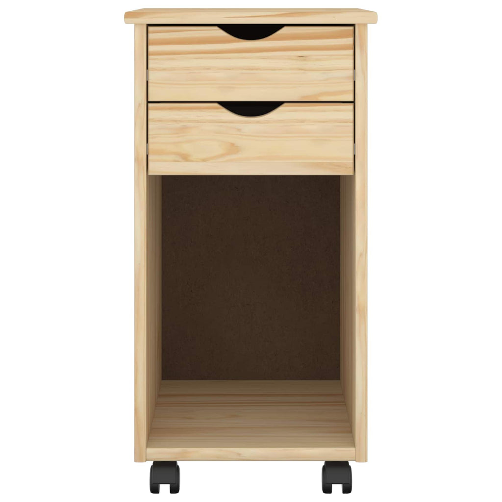 Mobile con Ruote Marrone 34 x 39 x 65,5 cm