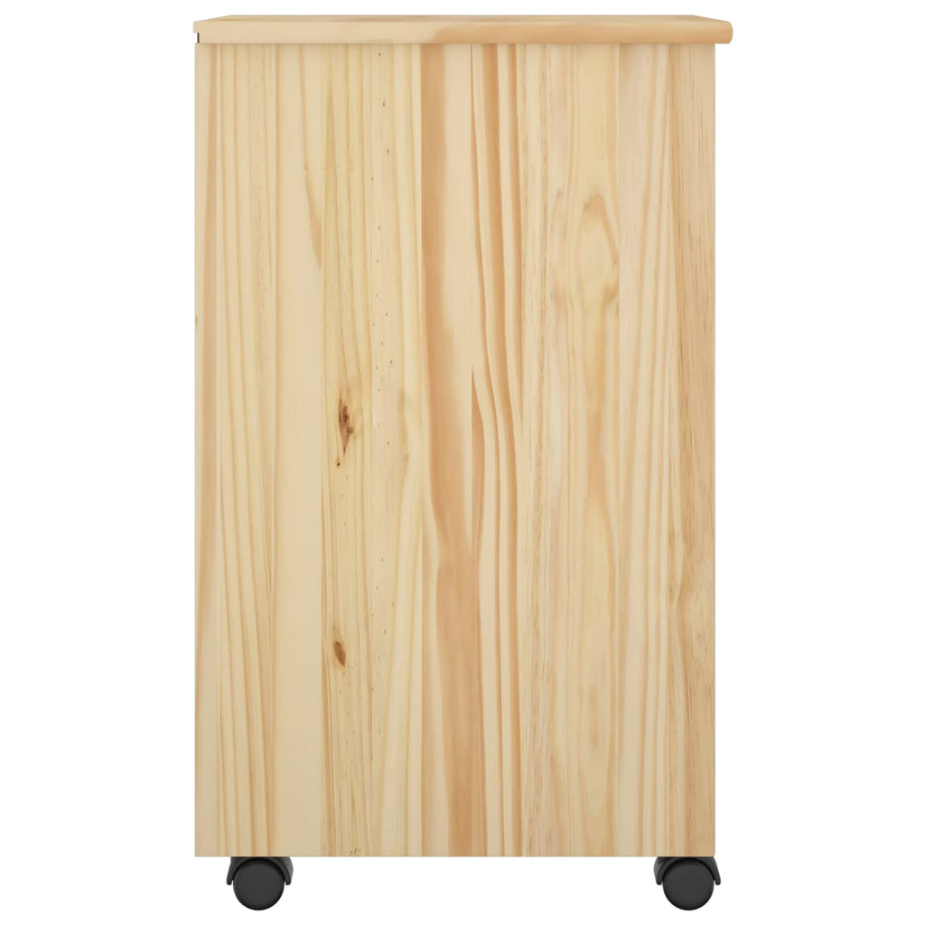 Mobile con Ruote Marrone 34 x 39 x 65,5 cm