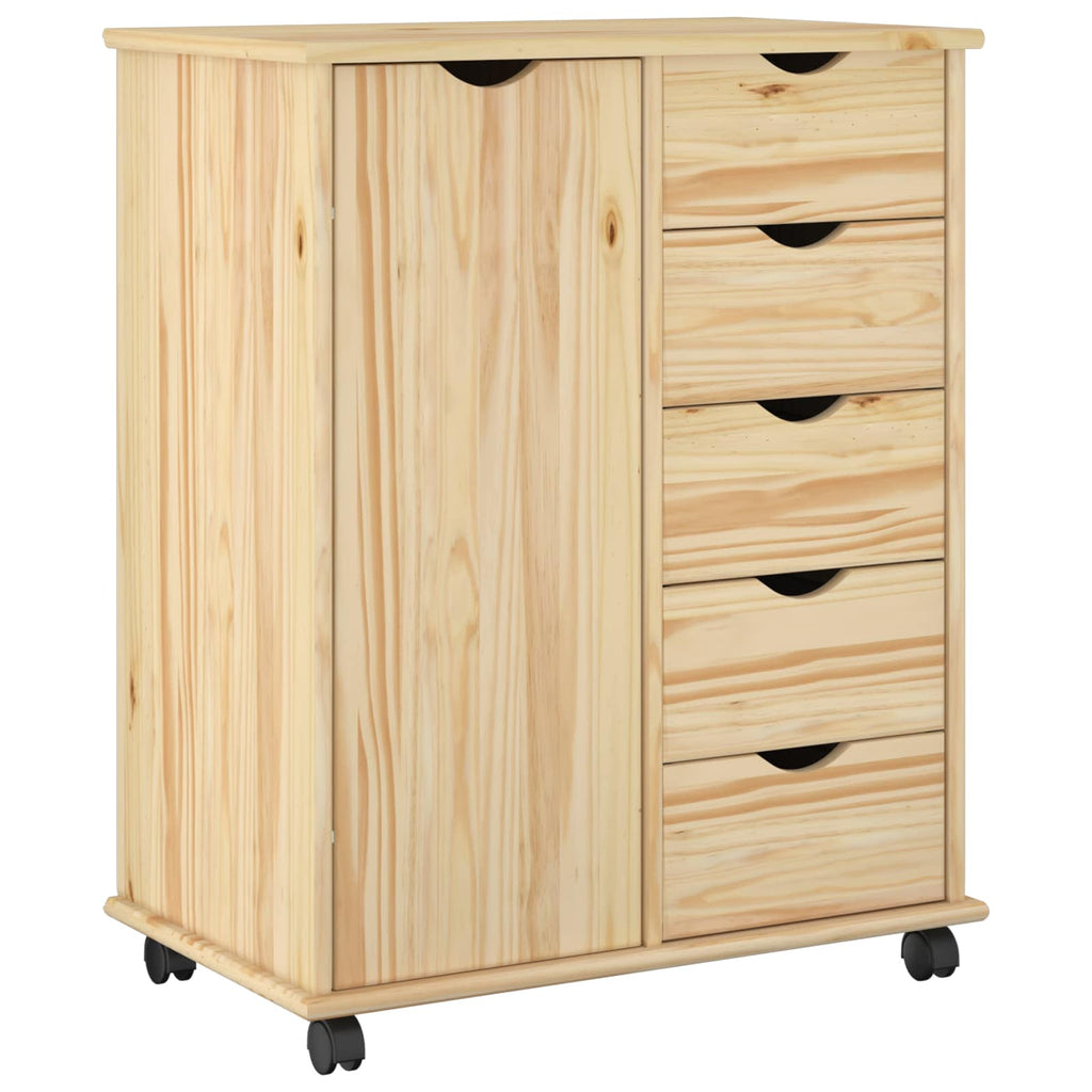 Mobile con Ruote con ruota Marrone 63,5 x 39 x 79 cm