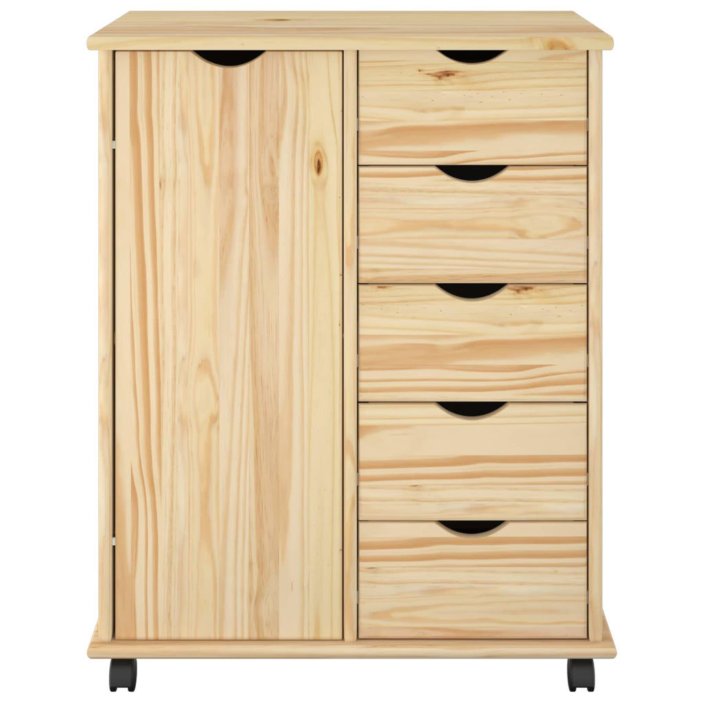 Mobile con Ruote con ruota Marrone 63,5 x 39 x 79 cm