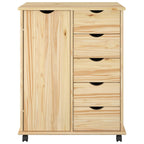 Mobile con Ruote con ruota Marrone 63,5 x 39 x 79 cm