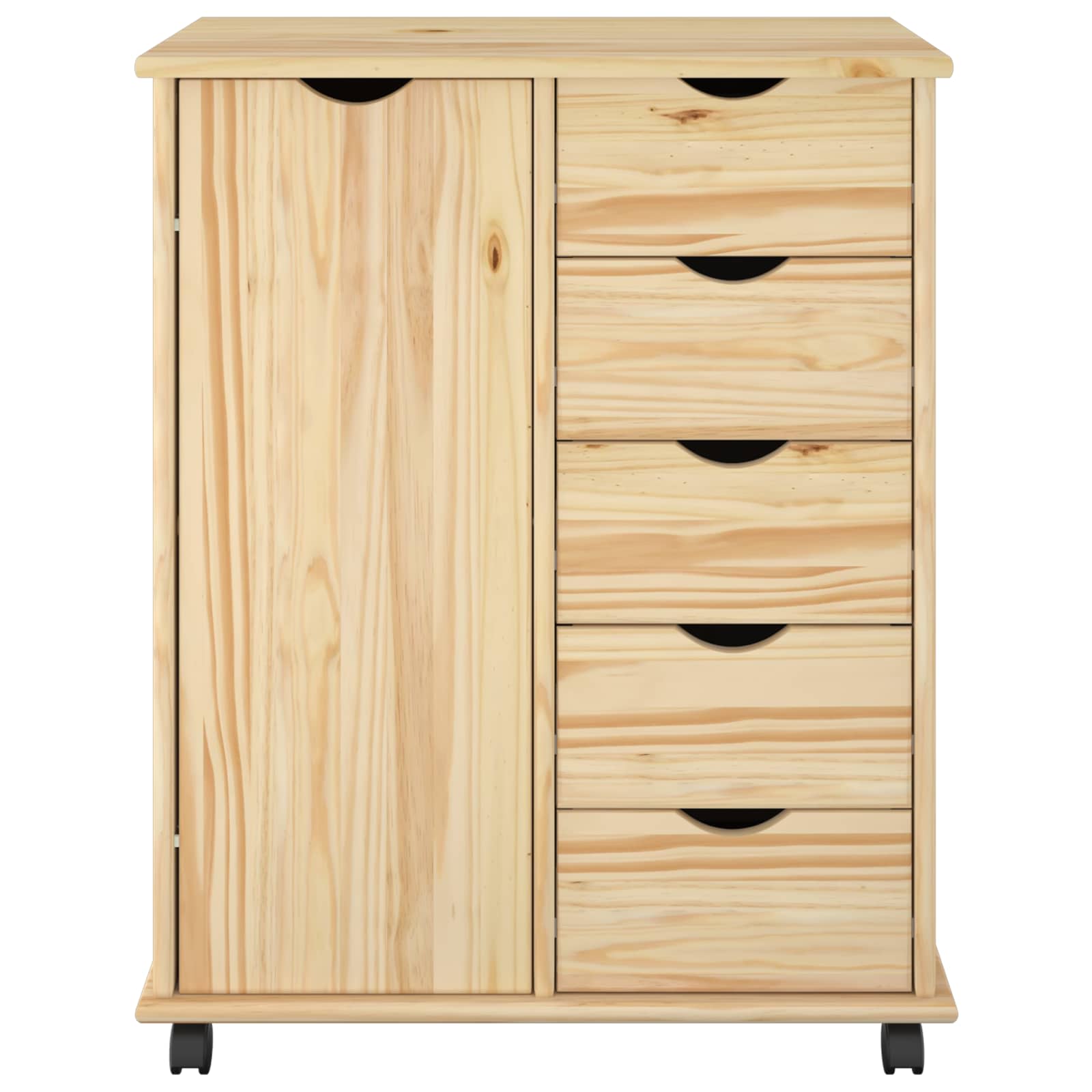 Mobile con Ruote con ruota Marrone 63,5 x 39 x 79 cm