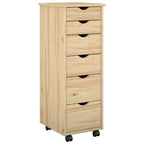 Mobile con Ruote con ruota Marrone 34 x 39 x 93,5 cm