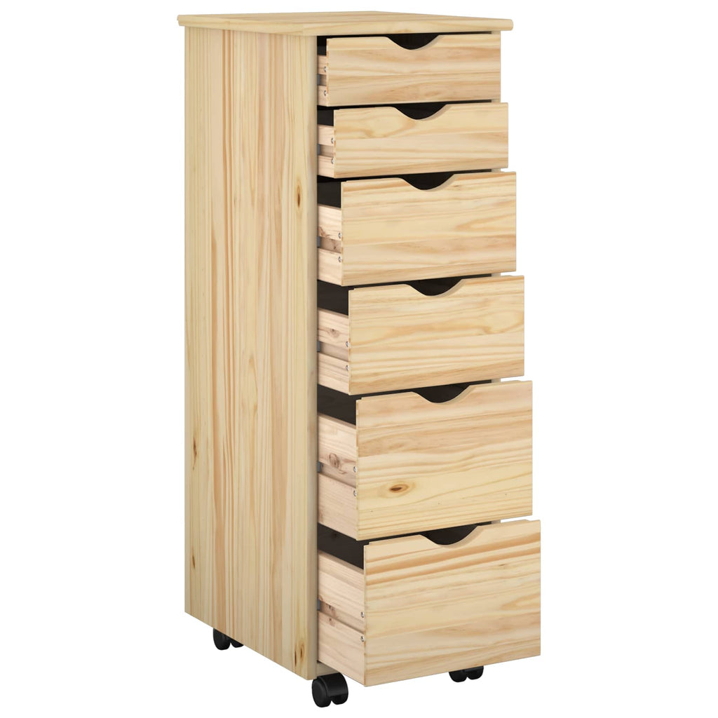 Mobile con Ruote con ruota Marrone 34 x 39 x 93,5 cm