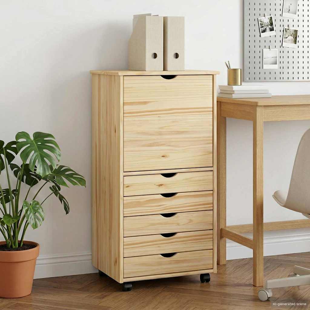 Mobile con Ruote con ruota Marrone 53 x 39 x 103 cm