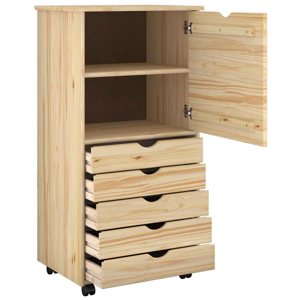 Mobile con Ruote con ruota Marrone 53 x 39 x 103 cm