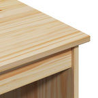 Scrivania Marrone 112 x 50 x 75 cm Legno di Pino Massello