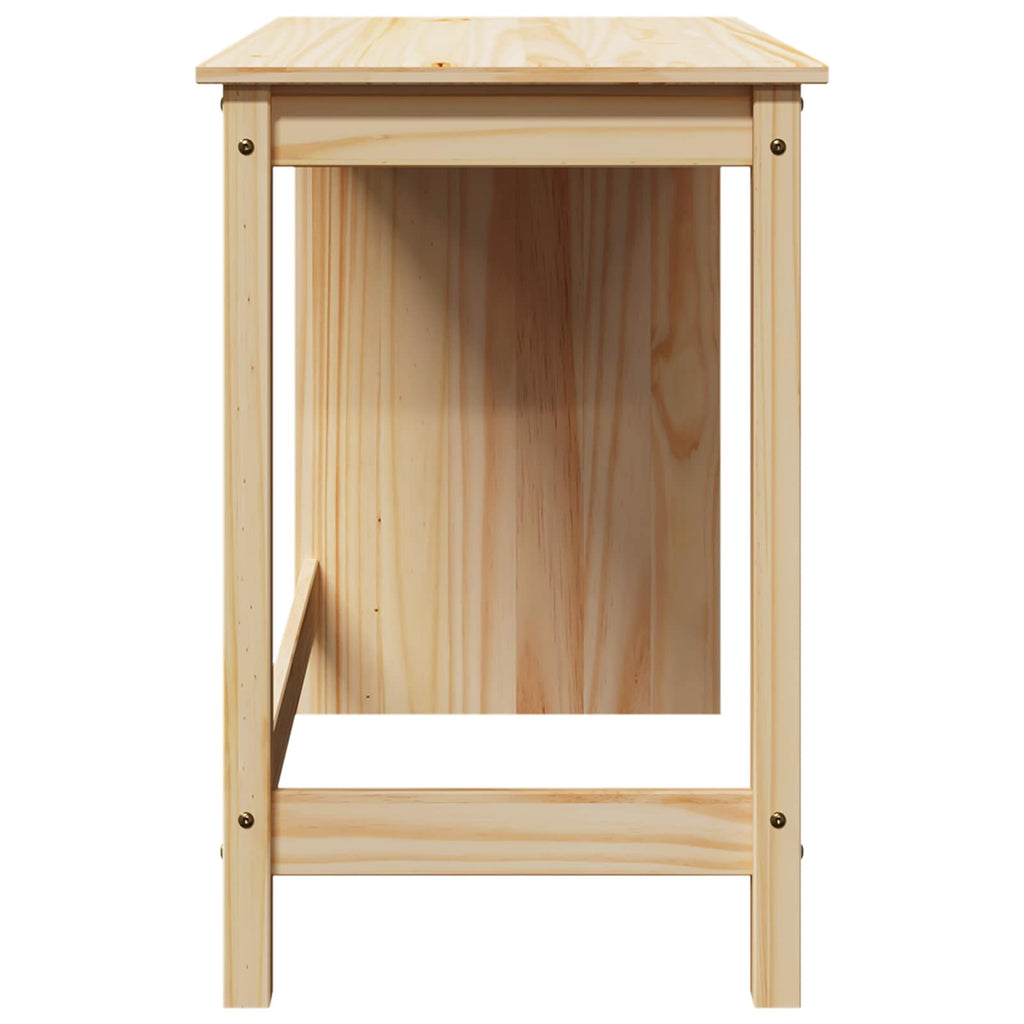Scrivania Marrone 112 x 50 x 75 cm Legno di Pino Massello