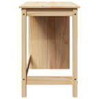 Scrivania Marrone 112 x 50 x 75 cm Legno di Pino Massello
