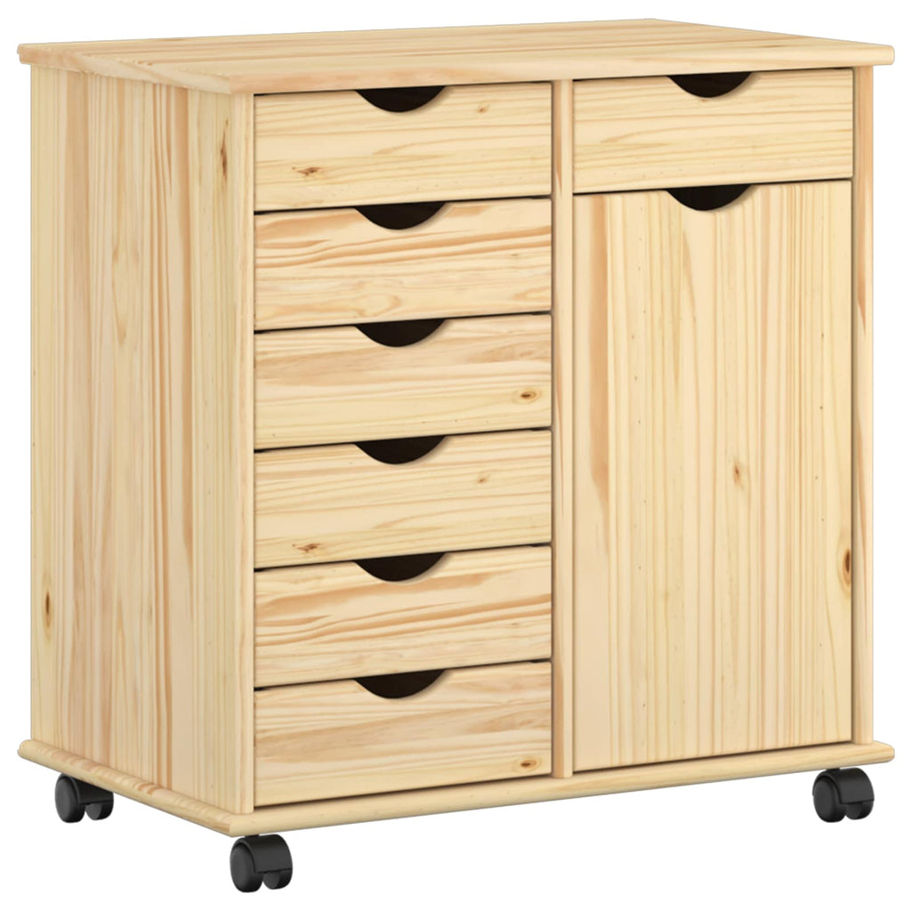 Mobile con Ruote con ruota Marrone 63,5 x 39 x 65,5 cm