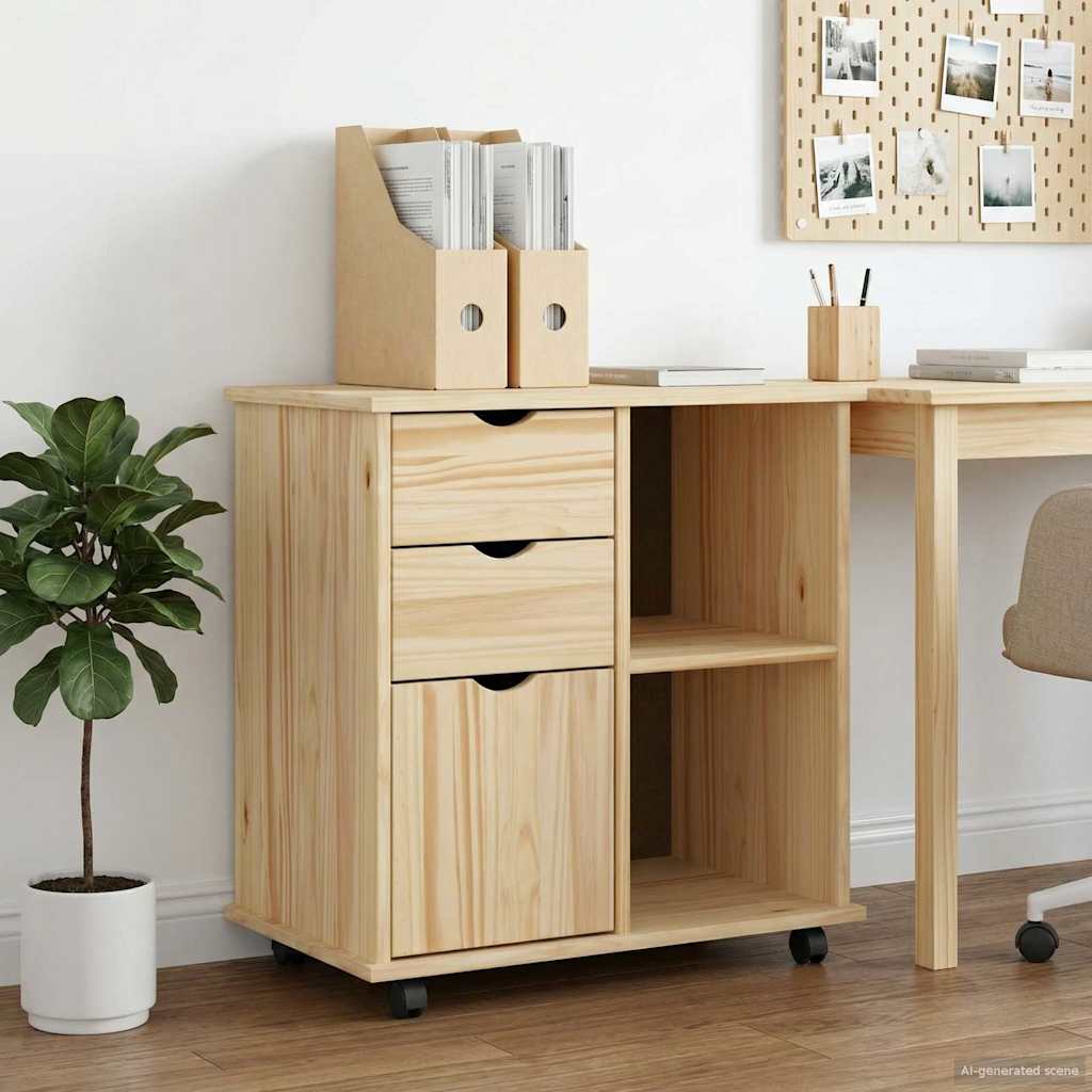 Mobile con Ruote con ruota Marrone 63,5 x 39 x 65,5 cm