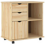 Mobile con Ruote con ruota Marrone 63,5 x 39 x 65,5 cm