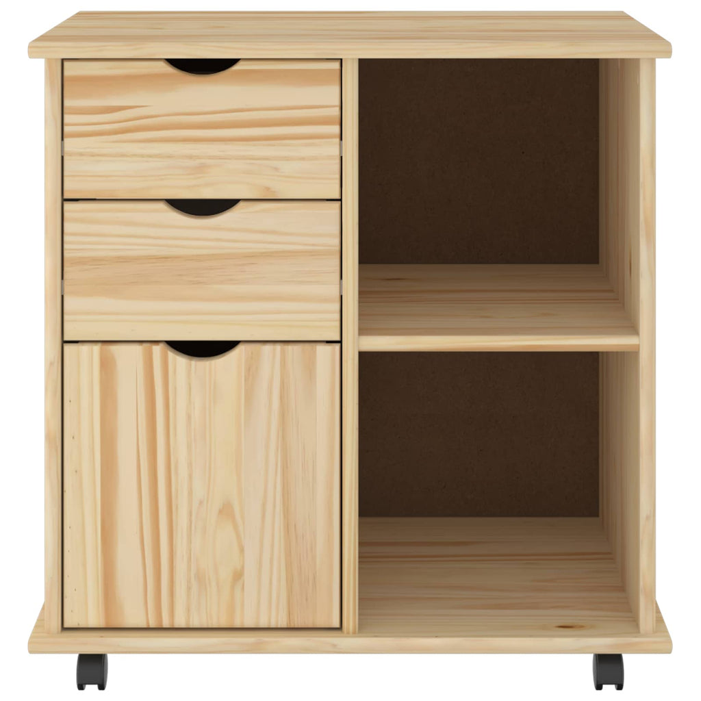 Mobile con Ruote con ruota Marrone 63,5 x 39 x 65,5 cm
