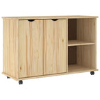 Mobile con Ruote con ruota Marrone 100 x 39 x 65,5 cm
