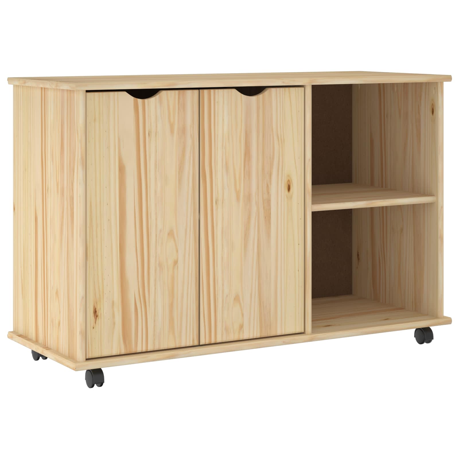 Mobile con Ruote con ruota Marrone 100 x 39 x 65,5 cm