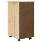 Armadietto Rotolante con Cassetti MOSS Vernice trasparente