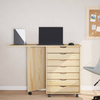 Mobiletto con Scrivania con ruota MOSS Vernice trasparente