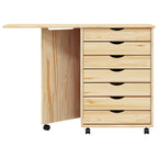 Mobiletto con Scrivania con ruota MOSS Vernice trasparente