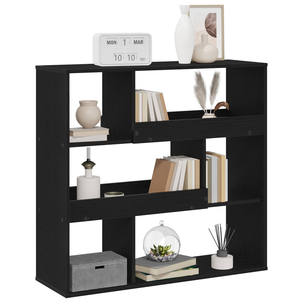 Scaffale per Libri Rovere Nero 100 x 33 x 94,5 cm
