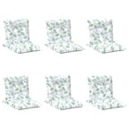 Cuscino da Esterno 6 pcs Bianco 100 x 50 x 7 cm Tessuto