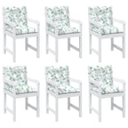 Cuscino da Esterno 6 pcs Bianco 100 x 50 x 7 cm Tessuto