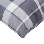 Cuscino da Esterno 4 pcs Grigio a quadri 40 x 40 cm Tessuto