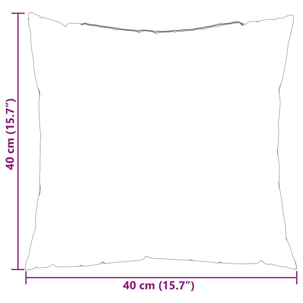 Cuscino da Esterno 4 pcs Grigio a quadri 40 x 40 cm Tessuto
